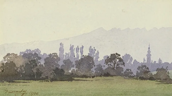 Framed Print : Velka near Poprad, 1900. Creator: Eugen Wallachy Framed Print : Velka near Poprad, 1900. Creator: Eugen Wallachy