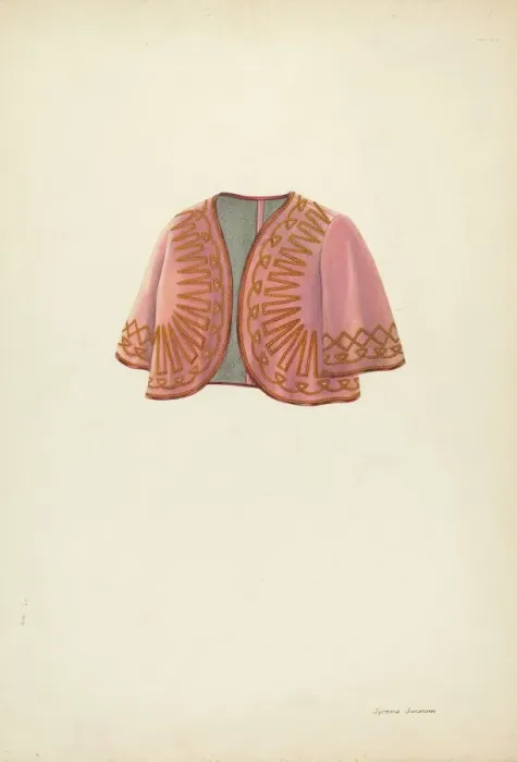 Framed Print : Velvet Bolero for Women, c. 1937. Creator: Syrena Swanson Framed Print : Velvet Bolero for Women, c. 1937. Creator: Syrena Swanson