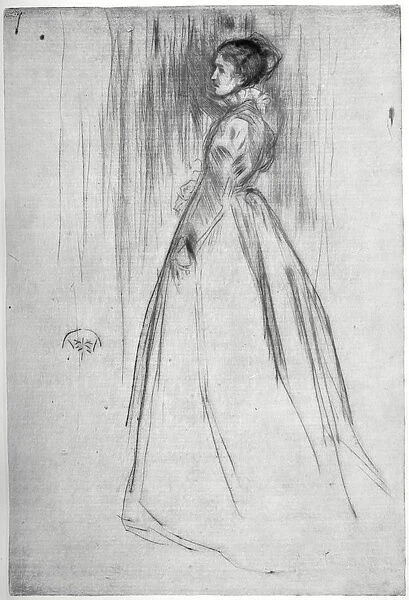 The Velvet Dress, 1873 (1904). Artist: James Abbott McNeill Whistler