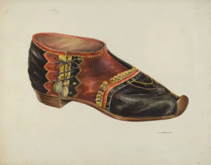 Framed Print : Velvet Shoe, c. 1937. Creator: Gerald Transpota Framed Print : Velvet Shoe, c. 1937. Creator: Gerald Transpota