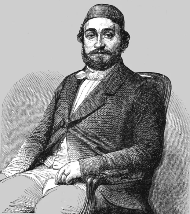 Framed Print : Vely Pasha, the Turkish Ambassador at Paris, 1854. Creator: Unknown