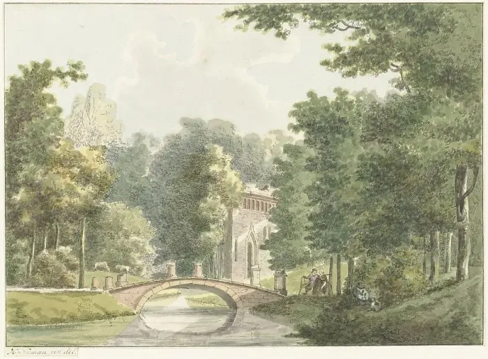 Framed Print : The Velzerbeek estate near Velsen, 1754-1820. Creator: Hermanus Numan Framed Print : The Velzerbeek estate near Velsen, 1754-1820. Creator: Hermanus Numan