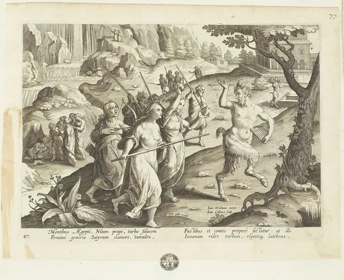 Framed Print : Venationes ferarum, avium, piscium (Hunts of wild animals, birds and fish). Plate 47, 1596. Creator: Hans Collaert the Younger Framed Print : Venationes ferarum, avium, piscium (Hunts of wild animals, birds and fish). Plate 47, 1596. Creator: Hans Collaert the Younger