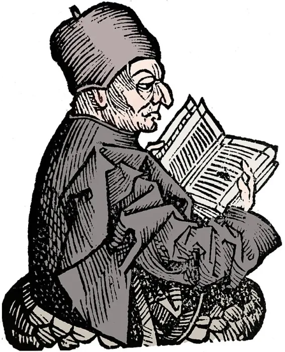 Framed Print : The Venerable Bede (c673-735), Anglo-Saxon theologian, scholar and historian, 1493 Framed Print : The Venerable Bede (c673-735), Anglo-Saxon theologian, scholar and historian, 1493