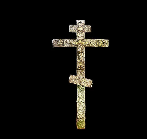 Venerable Sergei Radonezhskii's cross with which he blessed the Venerable Irinarkh..., 1911. Creator: Sergey Mikhaylovich Prokudin-Gorsky