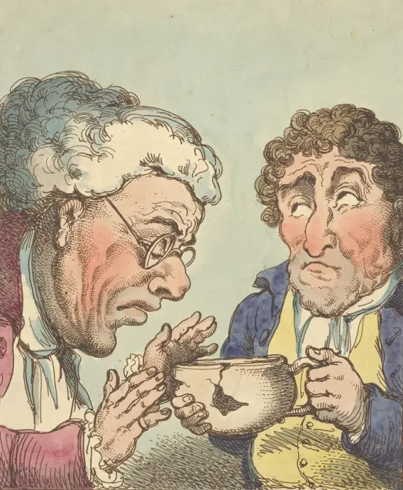 Framed Print : Veneration, 1800. 1800. Creator: Thomas Rowlandson Framed Print : Veneration, 1800. 1800. Creator: Thomas Rowlandson