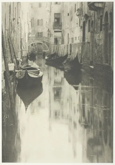 Framed Print : A Venetian Canal, 1894, printed 1897. Creator: Alfred Stieglitz Framed Print : A Venetian Canal, 1894, printed 1897. Creator: Alfred Stieglitz