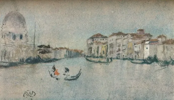 Framed Print : On a Venetian Canal, c1854-1903, (1903). Artist: James Abbott McNeill Whistler Framed Print : On a Venetian Canal, c1854-1903, (1903). Artist: James Abbott McNeill Whistler