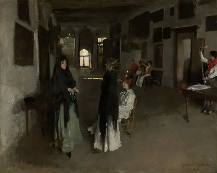 Framed Print : A Venetian Interior, c1880-82. Creator: John Singer Sargent Framed Print : A Venetian Interior, c1880-82. Creator: John Singer Sargent