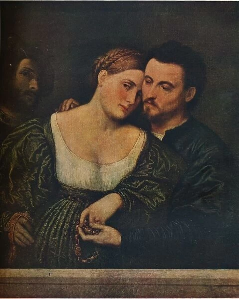 The Venetian Lovers, 1525-1530, (1930). Creator: Paris Bordone