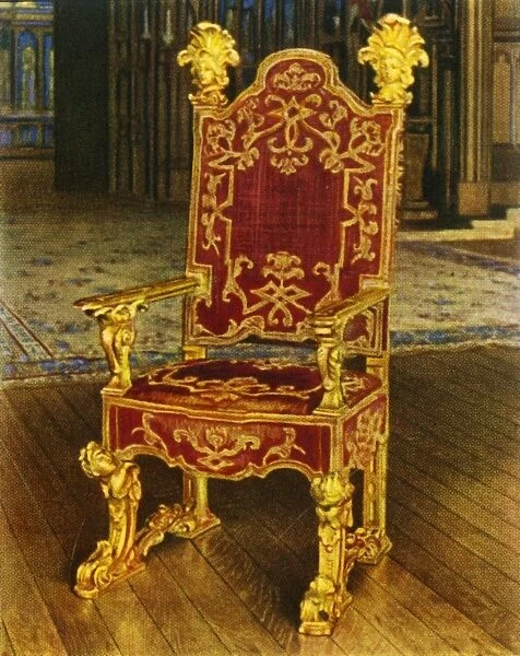 Venetian State Arm-Chair, Late 17th Century, 1938. Creator: Unknown