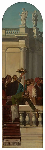 Venetian style feast (left part), between 1846 and 1851. Creator: Louis Candide Boulanger