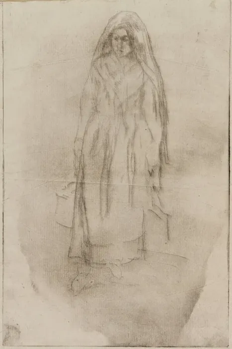 Framed Print : Venetian Water Carrier, 1879-1880. Creator: James Abbott McNeill Whistler Framed Print : Venetian Water Carrier, 1879-1880. Creator: James Abbott McNeill Whistler