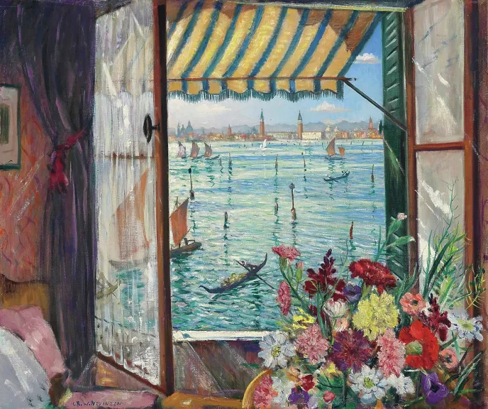Framed Print : From a Venetian Window, 1934. Creator: Nevinson, Christopher Richard Wynne (1889-1946) Framed Print : From a Venetian Window, 1934. Creator: Nevinson, Christopher Richard Wynne (1889-1946)