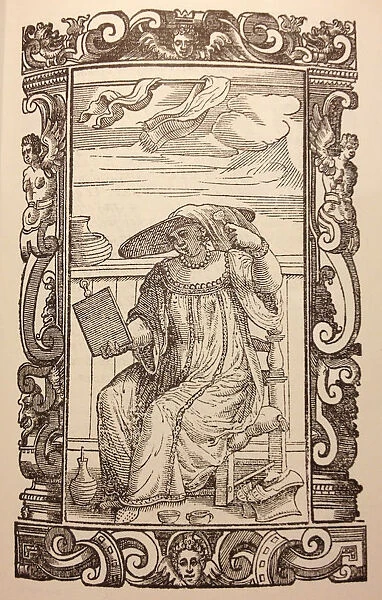 Venetian woman. From: De gli habiti antichi et moderni. Artist: Vecellio, Cesare (1521-1601)