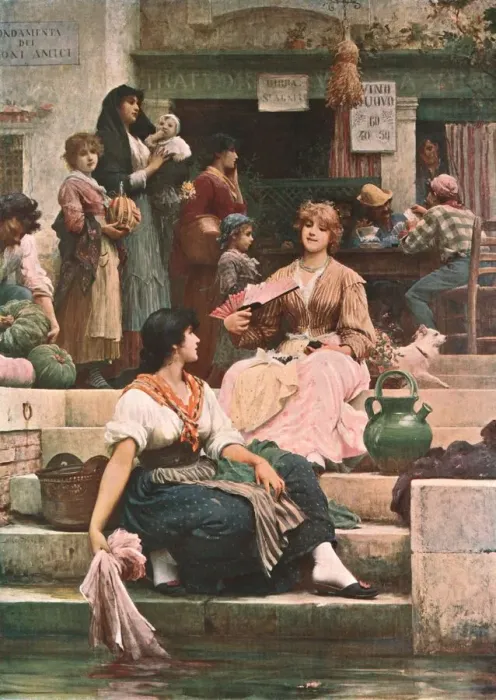 Framed Print : Venetians, 1885, (c1902). Creator: Unknown Framed Print : Venetians, 1885, (c1902). Creator: Unknown