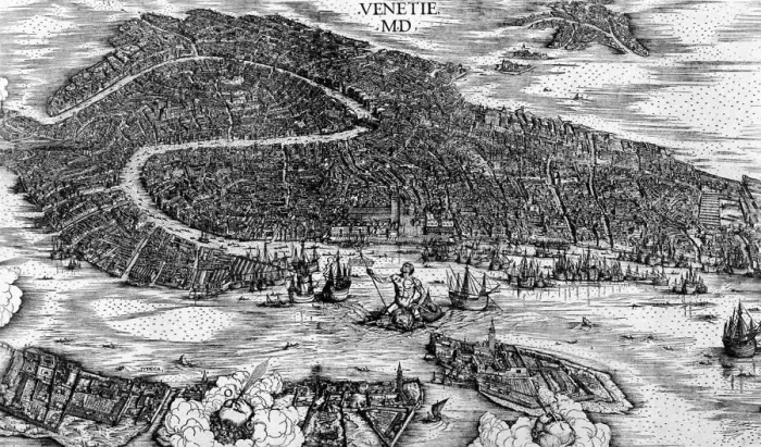 Framed Print : Venice, 1500. Artist: Jacopo de Barbari Framed Print : Venice, 1500. Artist: Jacopo de Barbari