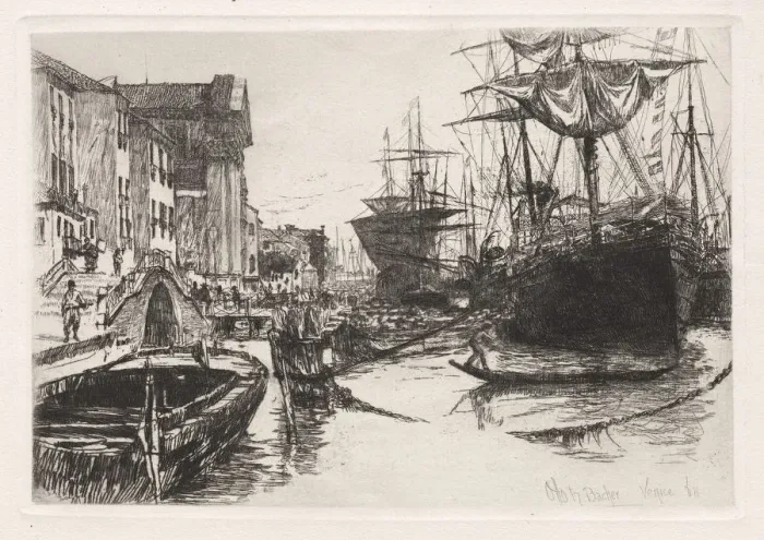 Framed Print : Venice, 1880. Creator: Otto H. Bacher (American, 1856-1909) Framed Print : Venice, 1880. Creator: Otto H. Bacher (American, 1856-1909)