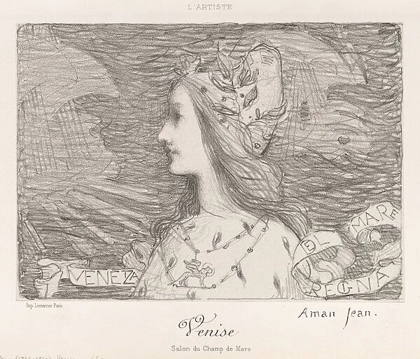 Venice, 1892. Creator: Edmond Francois Aman-Jean (French, 1858-1936); Lemercier