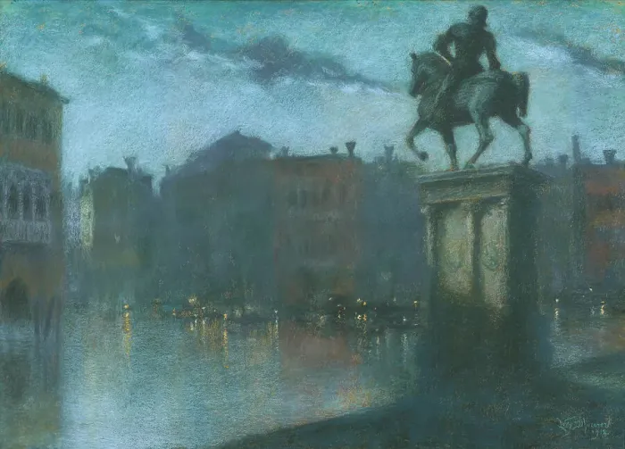 Framed Print : Venice, 1912. Creator: Lévy-Dhurmer, Lucien (1865-1953) Framed Print : Venice, 1912. Creator: Lévy-Dhurmer, Lucien (1865-1953)