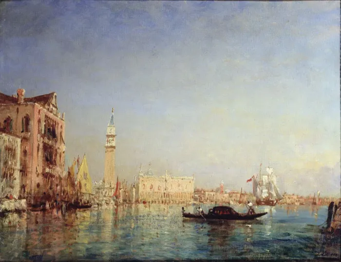Framed Print : Venice, 19th century. Artist: Felix Francois Georges Philibert Ziem Framed Print : Venice, 19th century. Artist: Felix Francois Georges Philibert Ziem