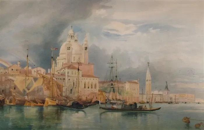Framed Print : Venice, c1850, (1935). Artist: James Holland Framed Print : Venice, c1850, (1935). Artist: James Holland