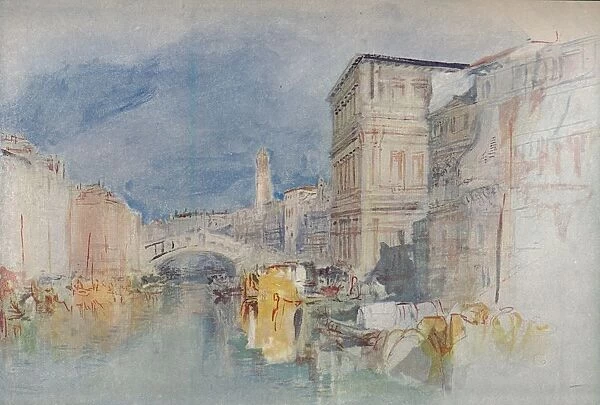 Venice: Casa Grimani and the Rialto, 1909. Artist: JMW Turner
