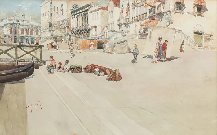 Framed Print : Venice. Creator: Brugnoli, Emanuele (1859-1944) Framed Print : Venice. Creator: Brugnoli, Emanuele (1859-1944)