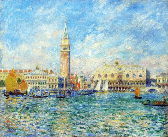 Framed Print : Venice, The Doge's Palace, 1881. Creator: Pierre-Auguste Renoir Framed Print : Venice, The Doge's Palace, 1881. Creator: Pierre-Auguste Renoir