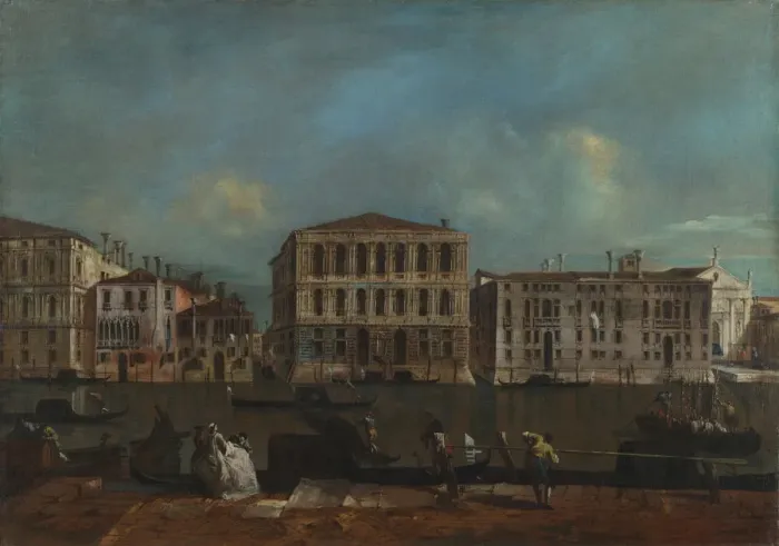 Framed Print : Venice. The Grand Canal with Palazzo Pesaro, 1755-1760. Artist: Guardi, Francesco (1712-1793) Framed Print : Venice. The Grand Canal with Palazzo Pesaro, 1755-1760. Artist: Guardi, Francesco (1712-1793)