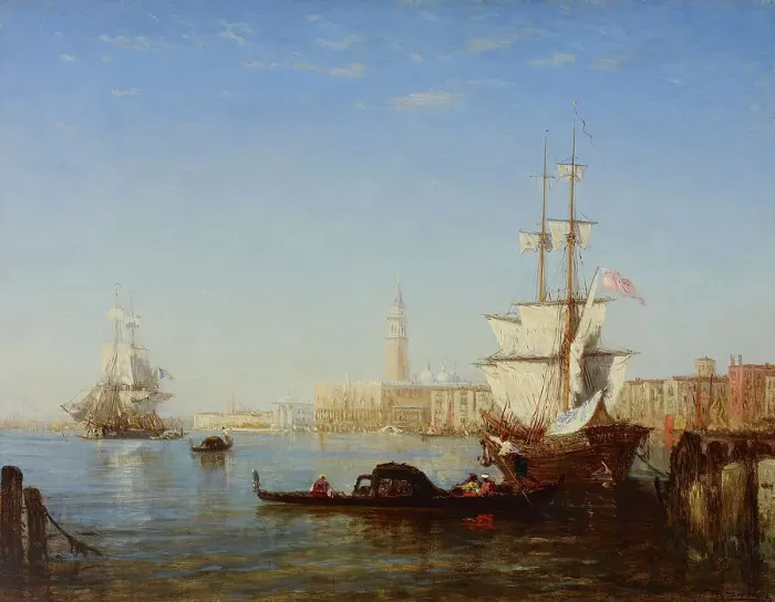Framed Print : Venice, Morning, c1864. Creator: Felix Francois Georges Philibert Ziem Framed Print : Venice, Morning, c1864. Creator: Felix Francois Georges Philibert Ziem