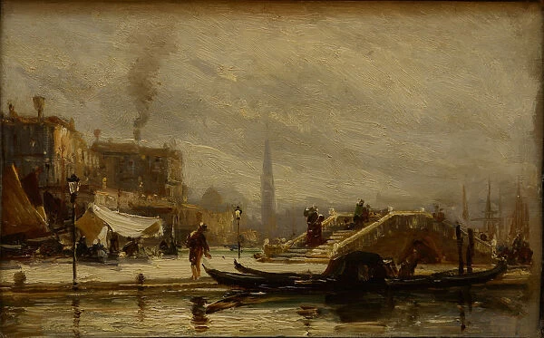 Venice near the railroad station, Noon, 1872