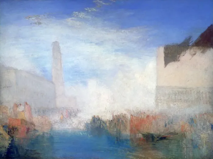 Framed Print : Venice, the Piazzetta with the Ceremony of the Doge Marrying the Sea, c1835. Artist: JMW Turner Framed Print : Venice, the Piazzetta with the Ceremony of the Doge Marrying the Sea, c1835. Artist: JMW Turner