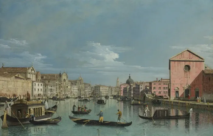 Framed Print : Venice. Upper Reaches of the Grand Canal facing Santa Croce, 1740s. Artist: Bellotto, Bernardo (1720-1780) Framed Print : Venice. Upper Reaches of the Grand Canal facing Santa Croce, 1740s. Artist: Bellotto, Bernardo (1720-1780)