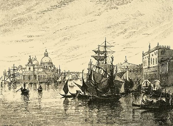 Venice: View from the Riva Degli Schiavoni, 1890. Creator: Unknown