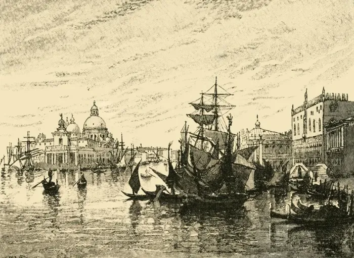 Framed Print : Venice: View from the Riva Degli Schiavoni, 1890. Creator: Unknown Framed Print : Venice: View from the Riva Degli Schiavoni, 1890. Creator: Unknown