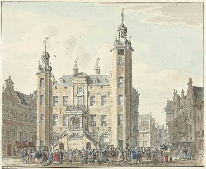 Framed Print : Venlo Town Hall, 1741. Creator: Jan de Beyer Framed Print : Venlo Town Hall, 1741. Creator: Jan de Beyer