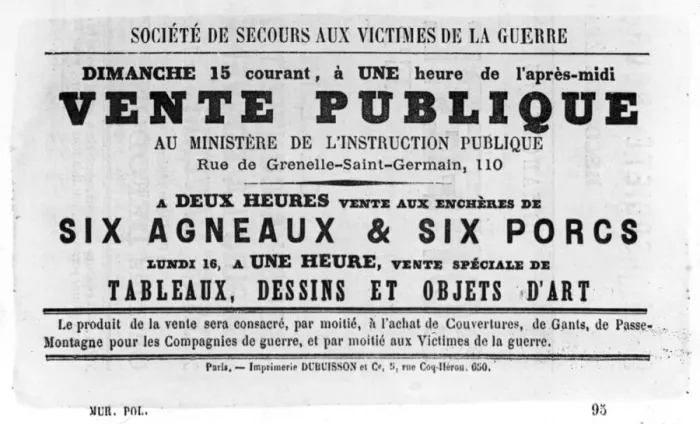 Framed Print : Vente Publique, from French Political posters of the Paris Commune, May 1871 Framed Print : Vente Publique, from French Political posters of the Paris Commune, May 1871