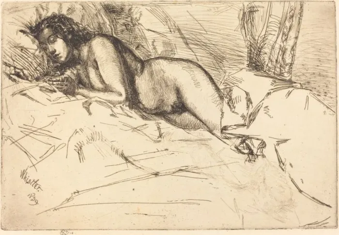 Framed Print : Venus, 1859. Creator: James Abbott McNeill Whistler Framed Print : Venus, 1859. Creator: James Abbott McNeill Whistler