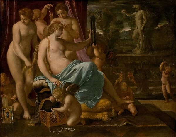 Venus Adorned by the Graces, 1590  /  1595. Creator: Annibale Carracci