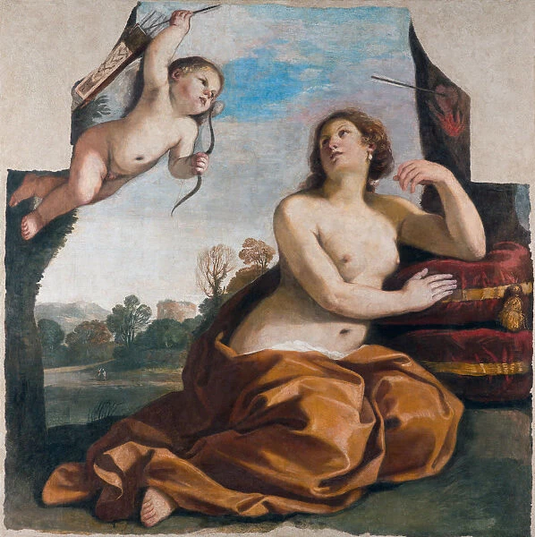 Venus and Amor, 1632