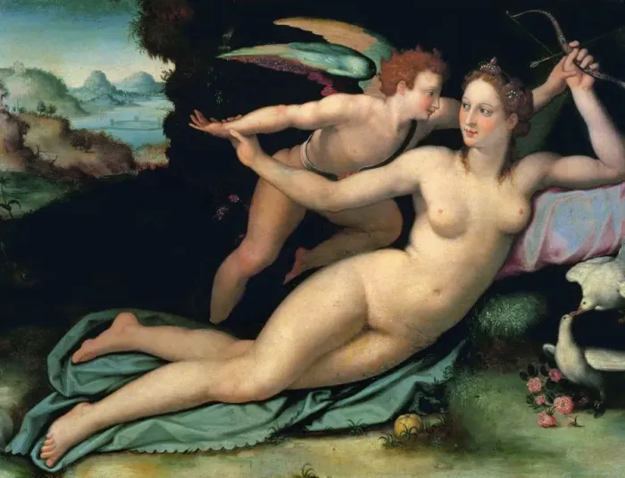 Framed Print : Venus and Amor Framed Print : Venus and Amor