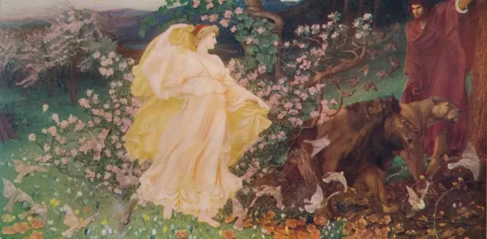 Framed Print : Venus and Anchises, c1889, (c1915). Artist: Sir William Blake Richmond Framed Print : Venus and Anchises, c1889, (c1915). Artist: Sir William Blake Richmond