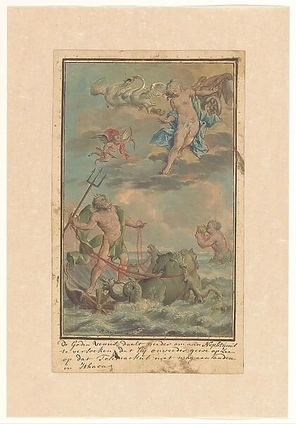 Venus asks Neptune to prevent Telemachus from landing on Ithaca, c.1719-c.1775. Creator: Ruik Keyert