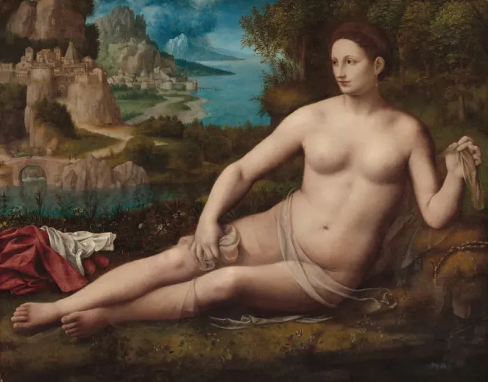 Framed Print : Venus, c. 1530. Creator: Bernardino Luini Framed Print : Venus, c. 1530. Creator: Bernardino Luini