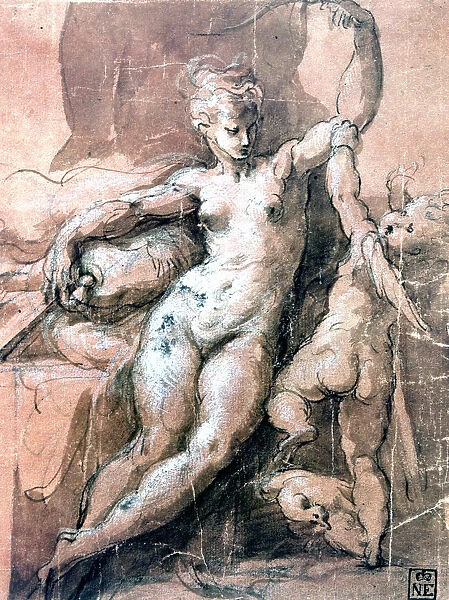Venus and Child, c1513-1540. Artist: Parmigianino