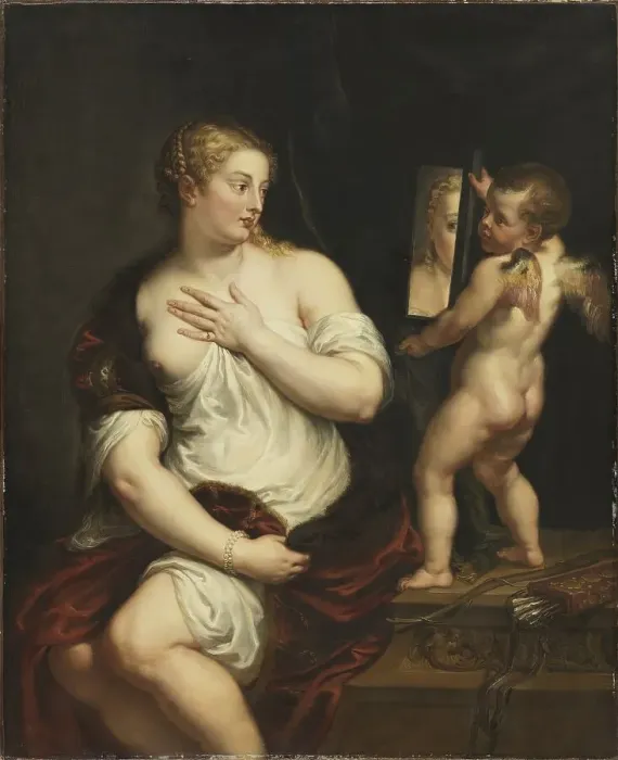 Framed Print : Venus and Cupid, 1606. Creator: Peter Paul Rubens Framed Print : Venus and Cupid, 1606. Creator: Peter Paul Rubens