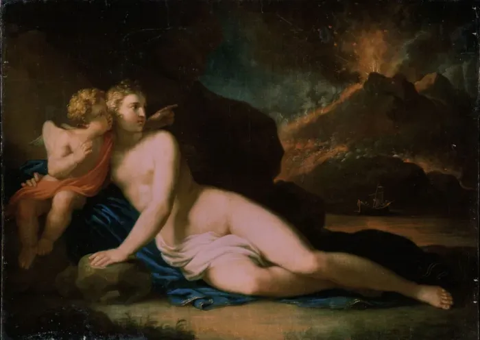 Framed Print : Venus and Cupid, 1804. Artist: Tischbein, Johann Friedrich August (1750-1812) Framed Print : Venus and Cupid, 1804. Artist: Tischbein, Johann Friedrich August (1750-1812)