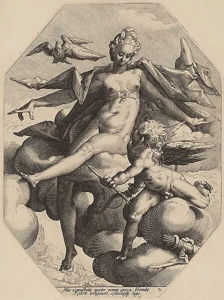 Venus and Cupid, c.1587. Creator: Jacob Matham