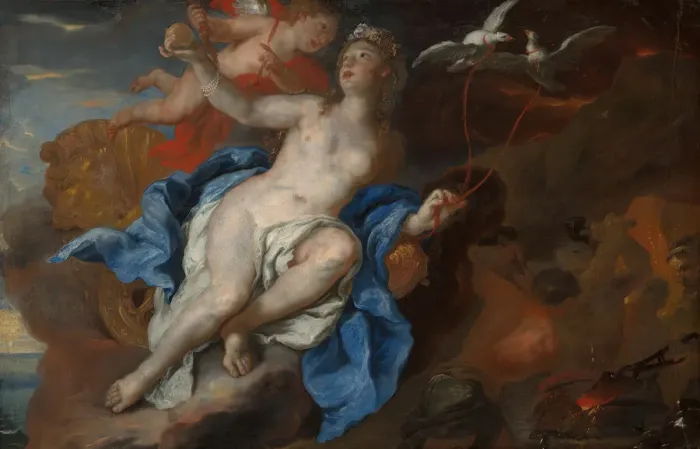 Framed Print : Venus and Cupid at the Forge of Vulcan, 1690 / 95. Creator: Johann Michael Rottmayr Framed Print : Venus and Cupid at the Forge of Vulcan, 1690 / 95. Creator: Johann Michael Rottmayr